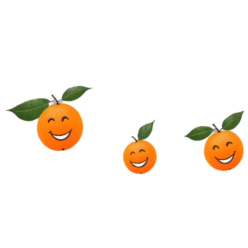 Smiling-Orange-Fruit-PNG-Image-with-Green-Leaves-AI-Art-Creation