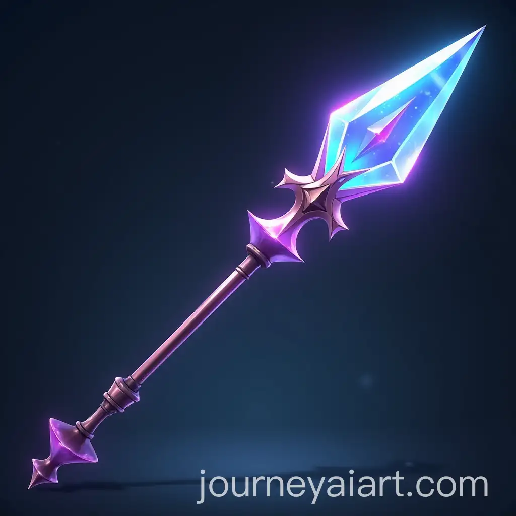 Futuristic-Crystal-Spear-Launcher-in-Action