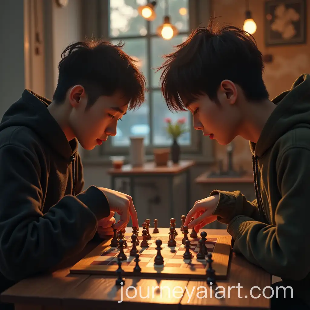 Two-People-Engaged-in-a-Strategic-Game-of-Go-Baduk