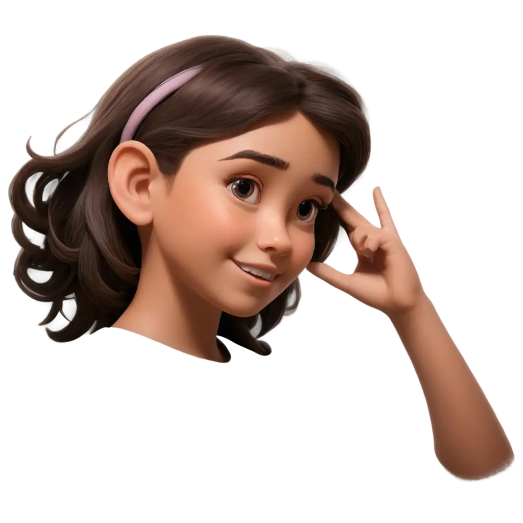 Cartoon-Girl-with-Hand-to-Ear-Listening-PNG-Image-for-Versatile-Use