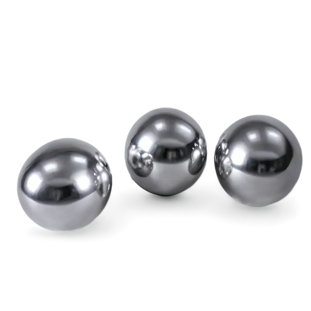 silver shiny chrome balls