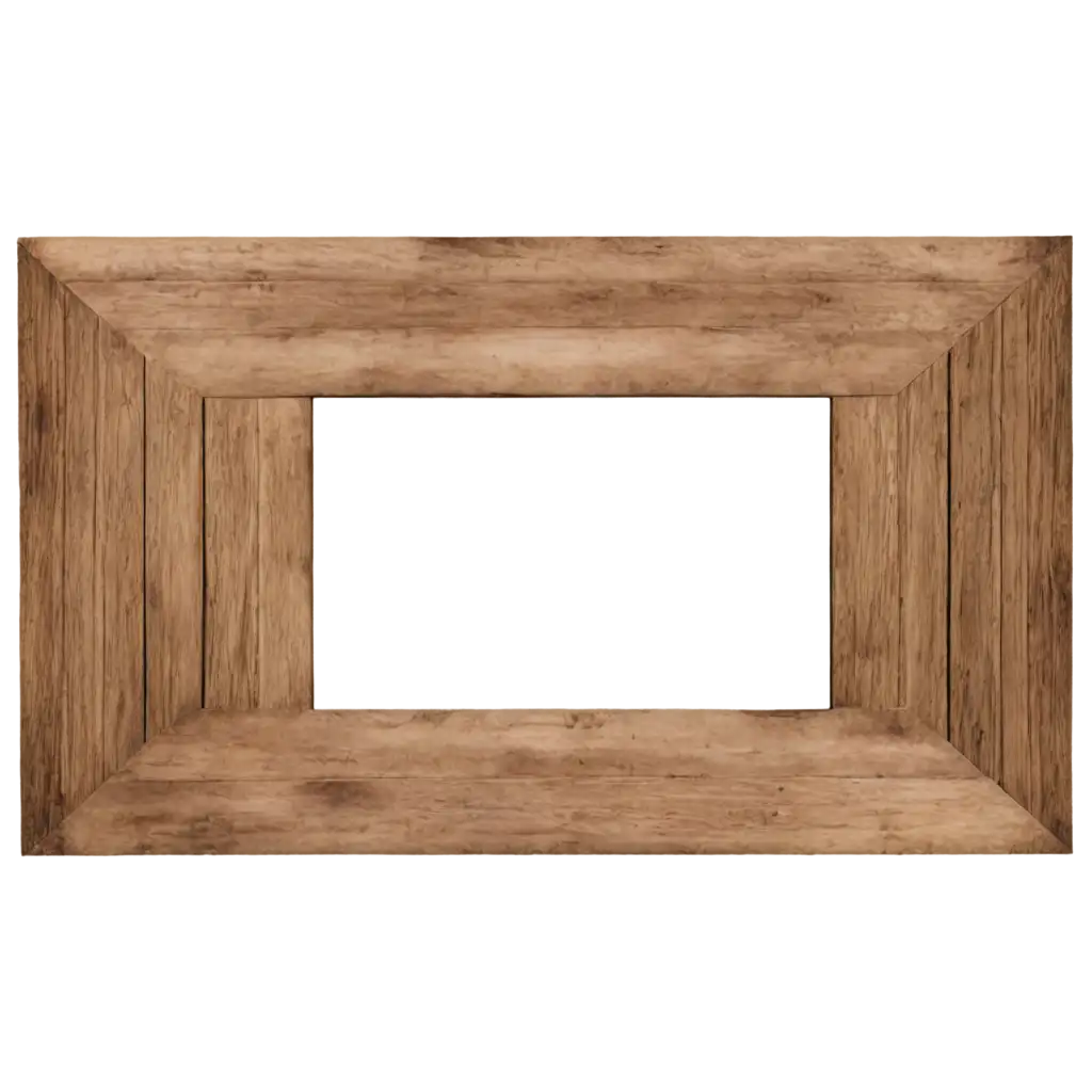 realistic wooden rectangle