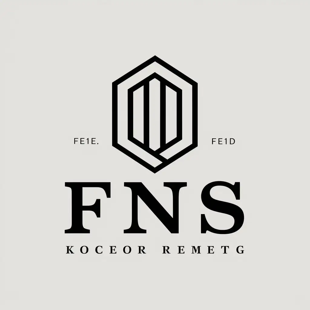 a vector logo design,with the text "Fns", main symbol:Rhomb,Moderate,be used in Others industry,clear background