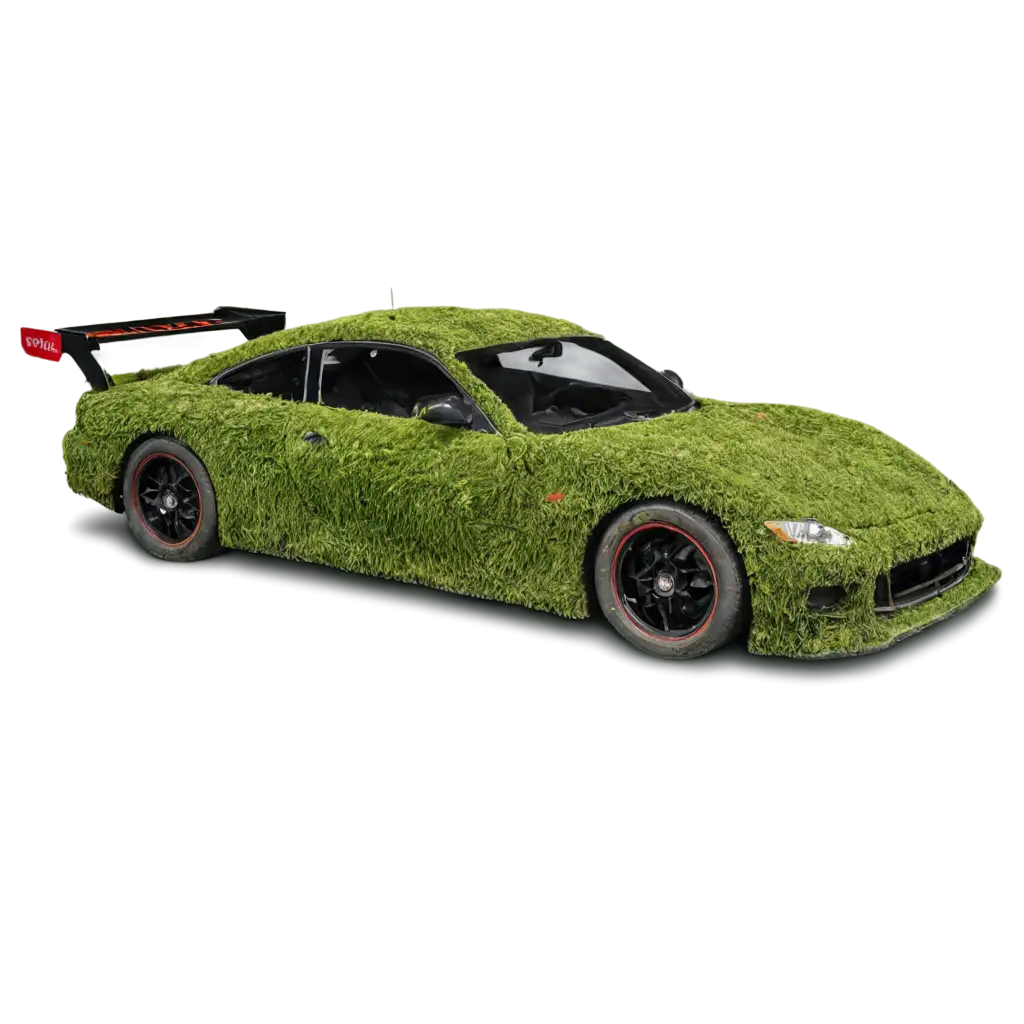 Race-Car-Covered-in-Moss-HighQuality-PNG-Image-for-Unique-Visual-Impact