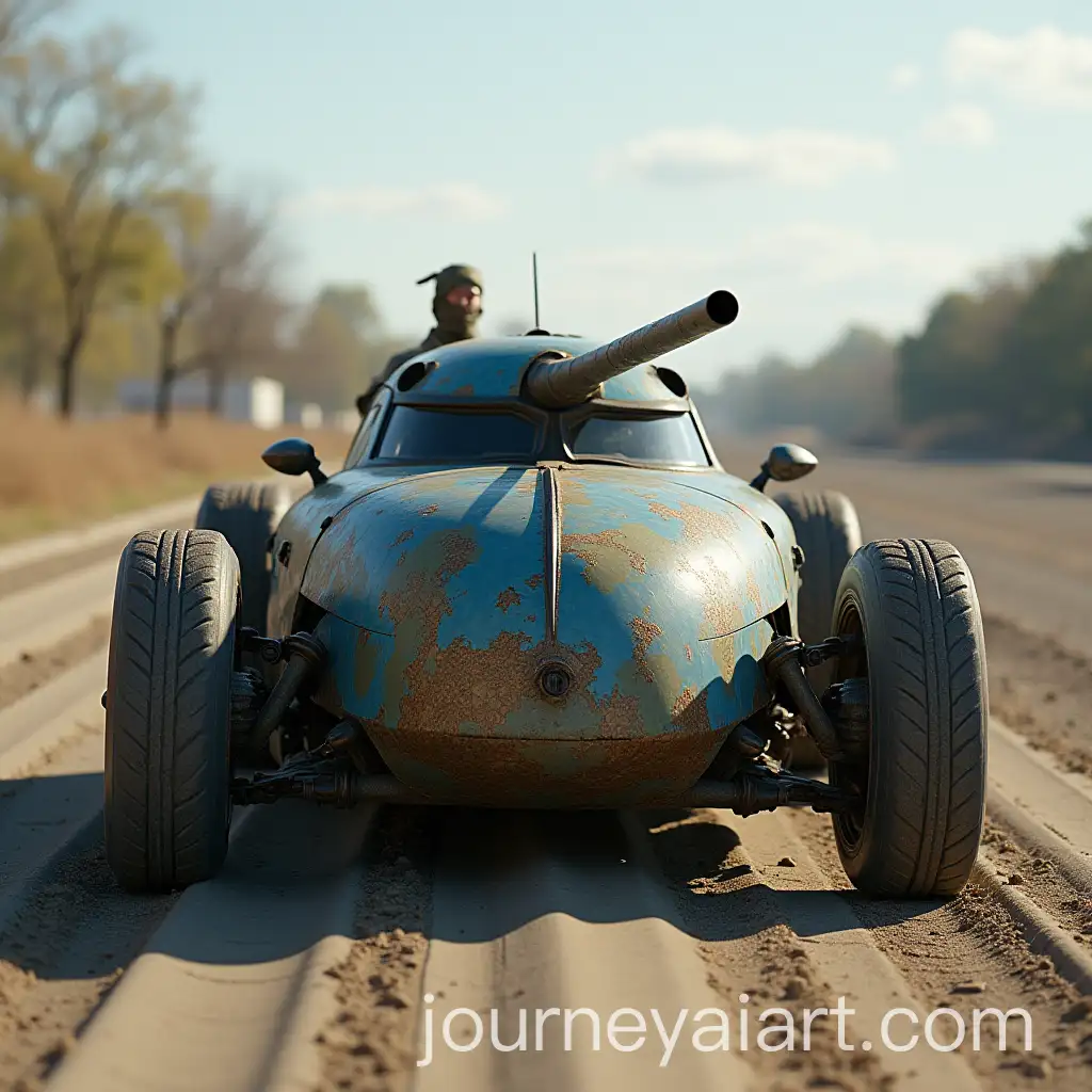 Bugatti-Car-and-Military-Tank-in-a-Futuristic-Showdown