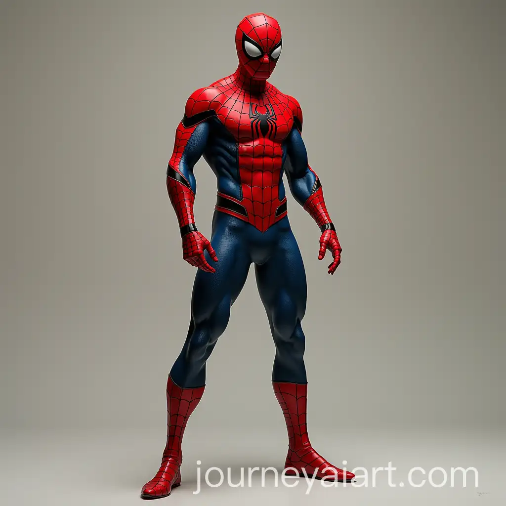 Dynamic-Pose-of-Marvel-Character-Spiderman-by-Stephen-Mackey