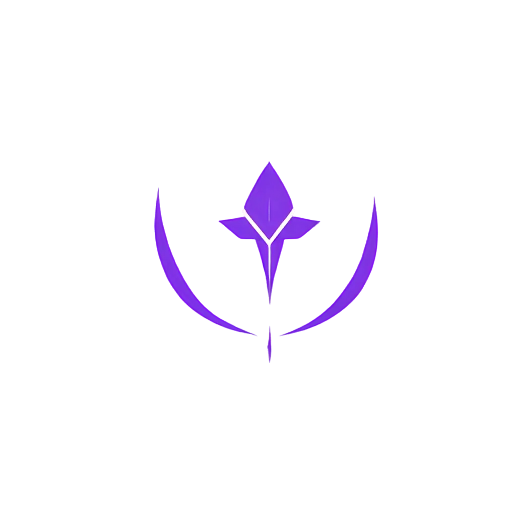 Stunning-Purple-Minimalist-Draconic-Circular-Logo-HighQuality-PNG