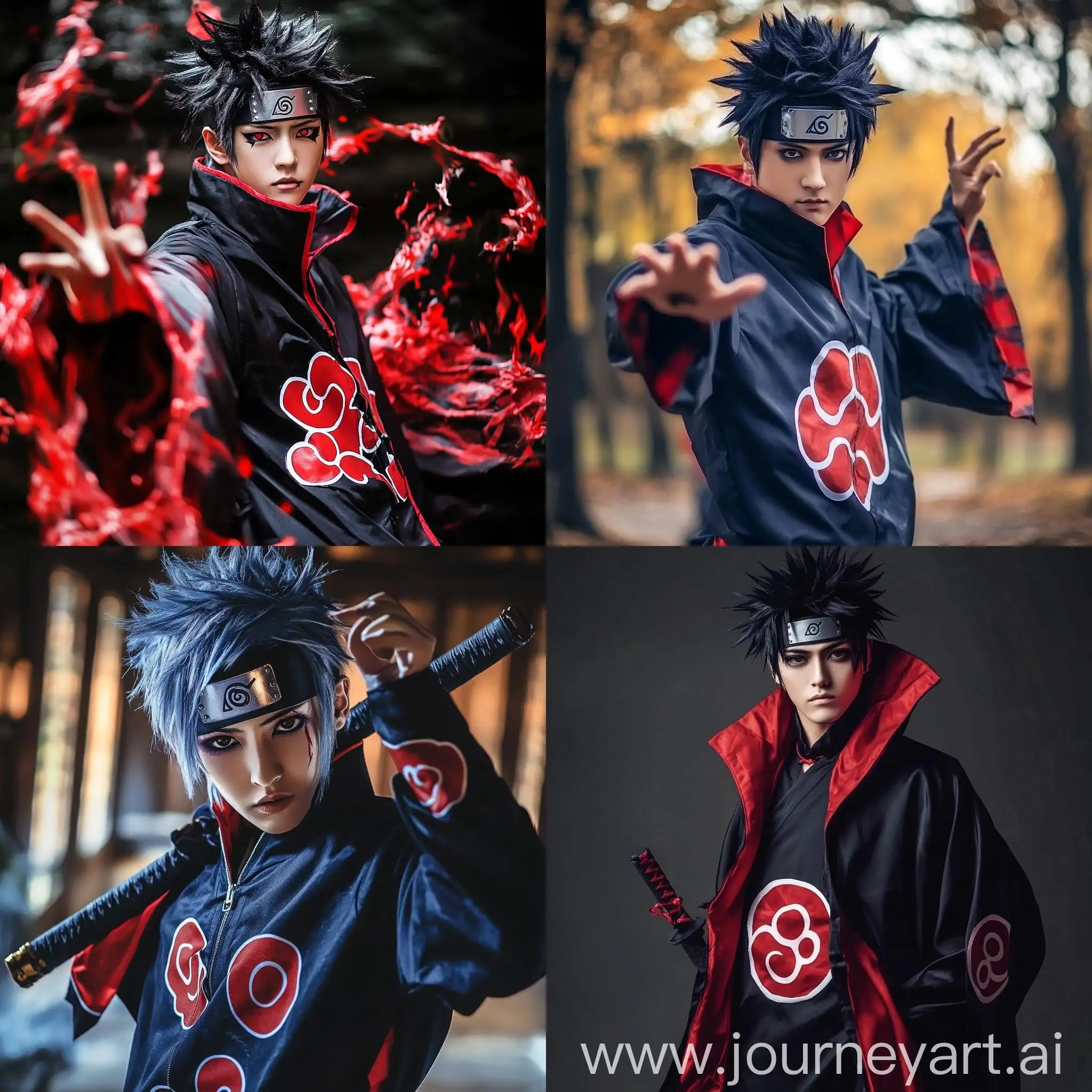 Satoru-Gojo-Akatsuki-Costume-Anime-Magic-Battle-Character-Art