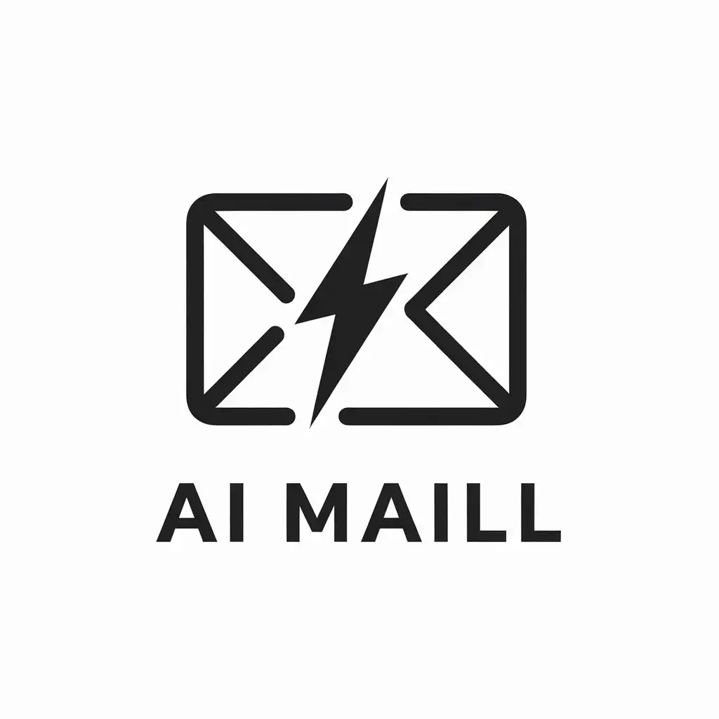 LOGO Design for ai maill Minimalistic Vector with AI Mail Symbol for Internet Industry