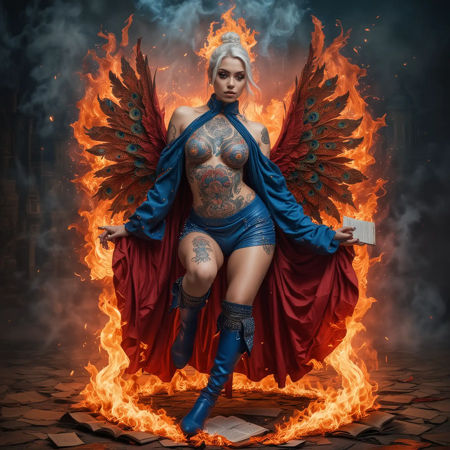 Beautiful Adolescent Empresses as FireWielding Sorceresses