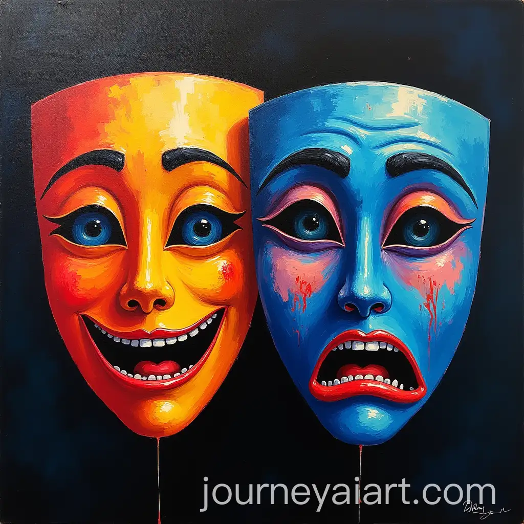 Vivid-Expression-Masks-with-Emotions-of-Joy-and-Sadness