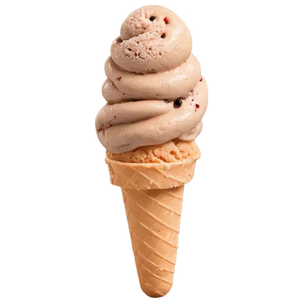 Ice cream isolated on transparent background