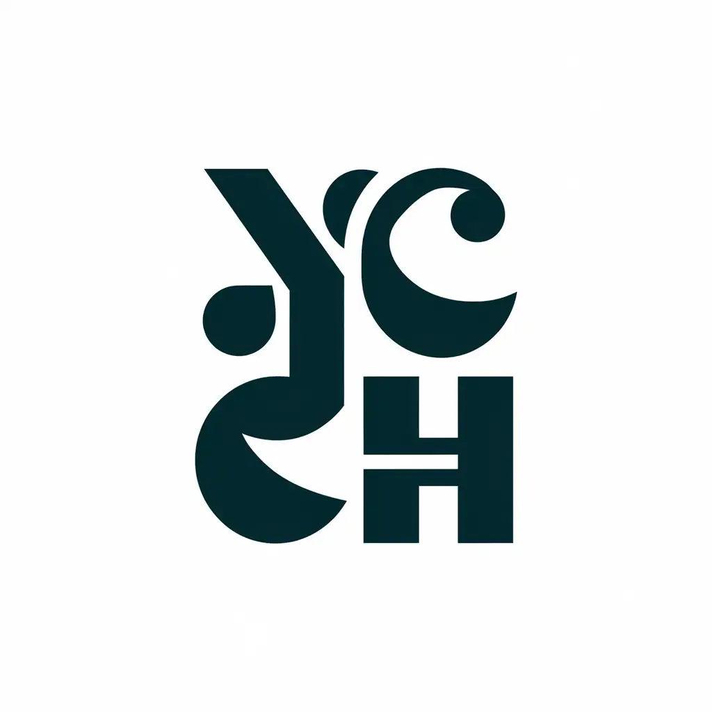 a vector logo design,with the text "YCH", main symbol:YCH,Moderate,clear background