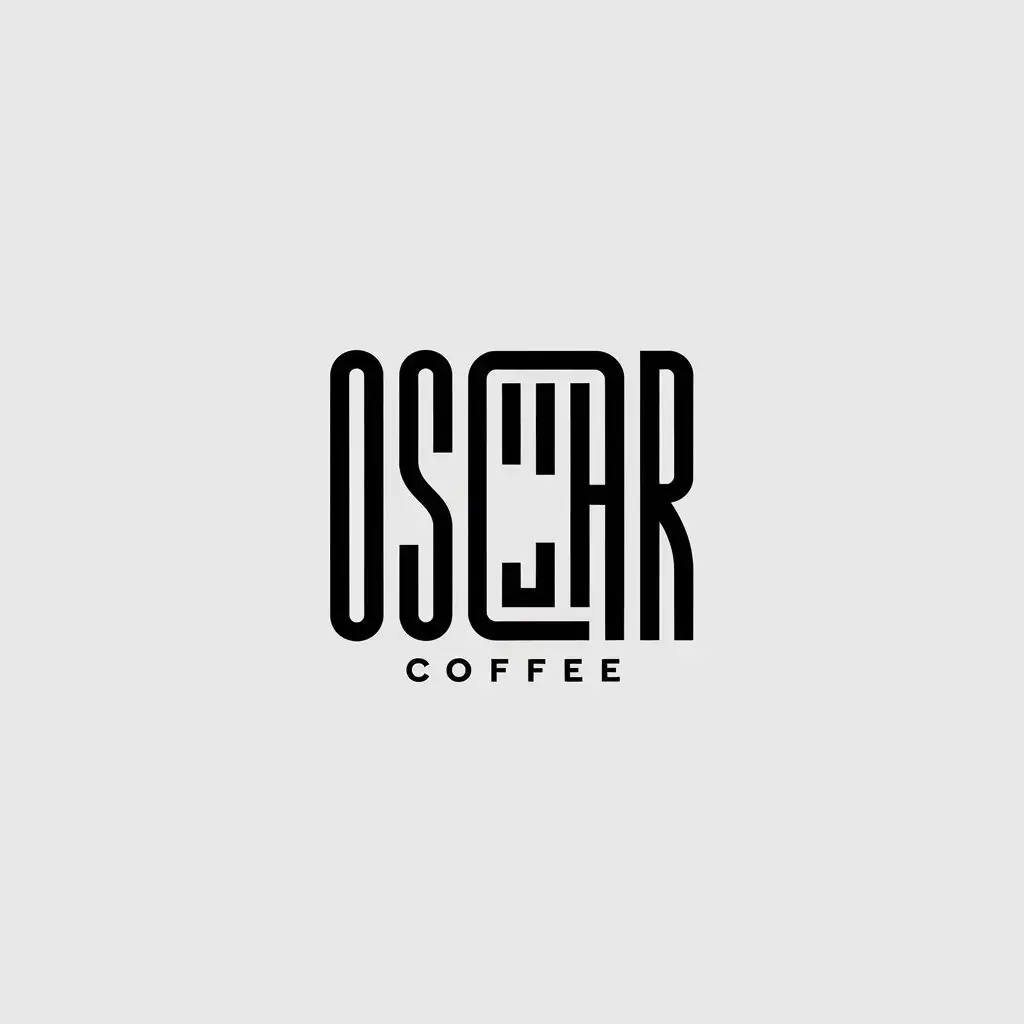 LOGO Design for Oscar Coffee Minimalistic Typography with EyeCatching and EasytoRead Text for the Restaurant Industry