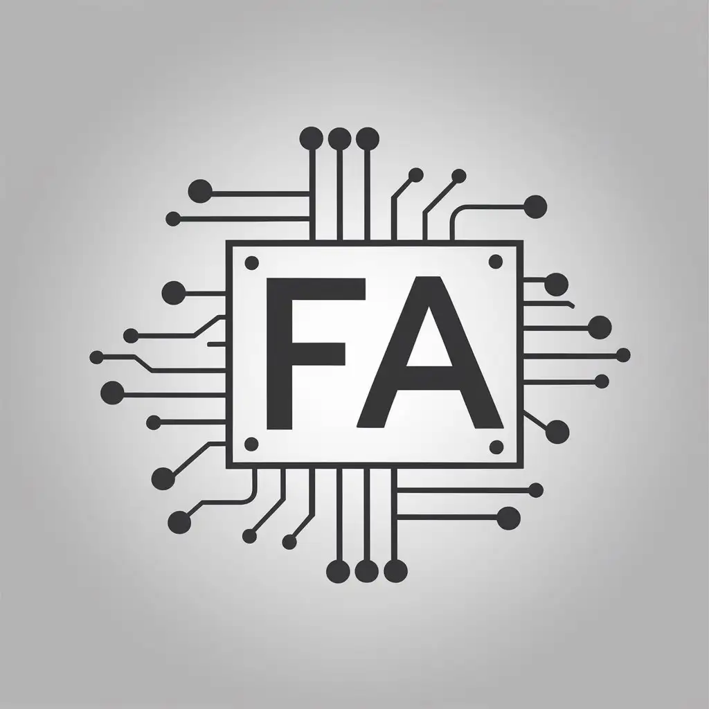 LOGO-Design-for-FA-Minimalistic-Circuit-Board-Wires-in-Technology-Industry