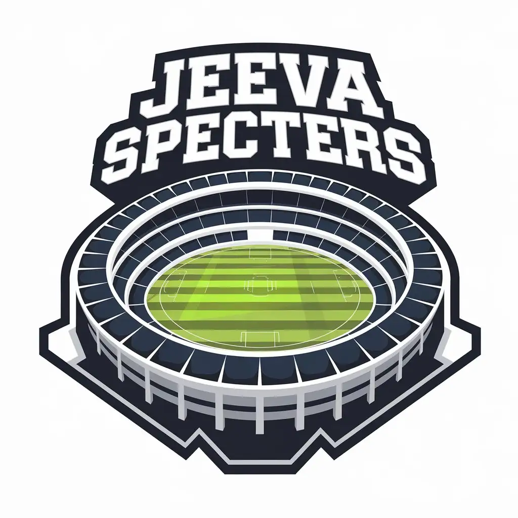 LOGO Design for Jeeva Specters 3D Cricket Theme for Sports Fitness Industry