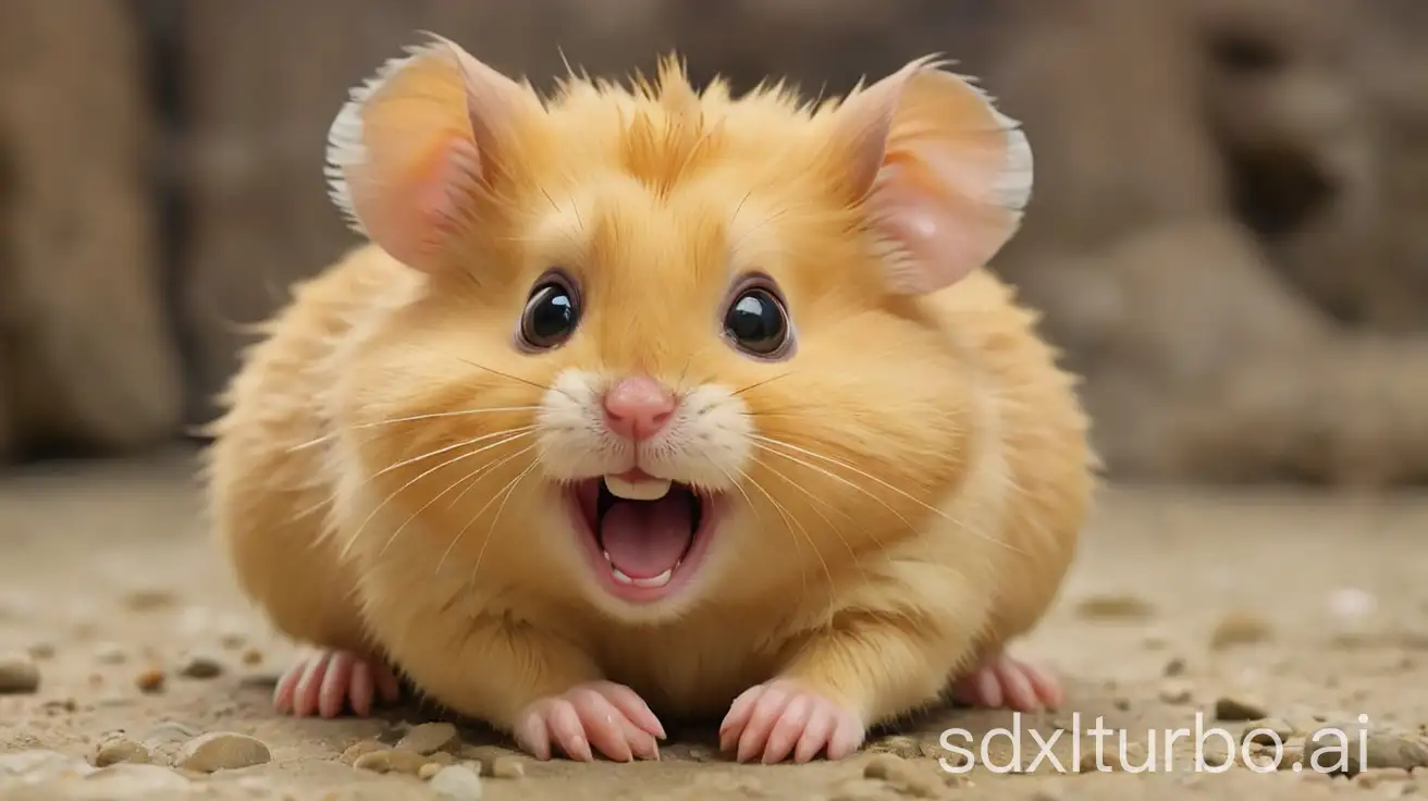 Playful-Little-Golden-Hamster-in-a-Fun-Pose