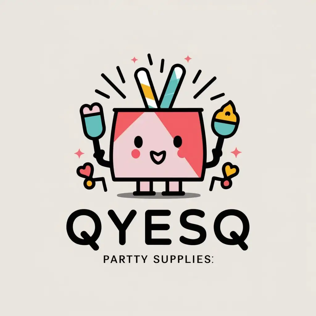 LOGO-Design-For-QYESQ-Fun-and-Colorful-Party-Supplies-and-Holiday-Gifts