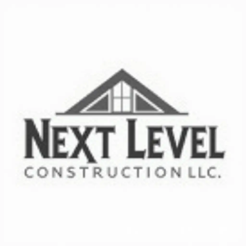 2D-Logo-Design-for-NEXT-LEVEL-CONSTRUCTION-LLC-in-Color-and-Grayscale