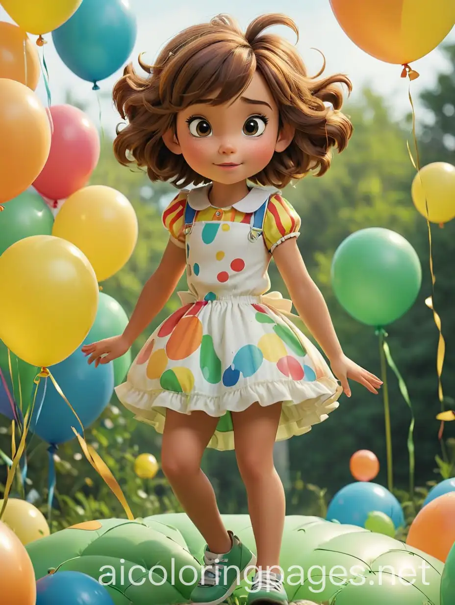 Colorful-Disney-CGI-Character-Posing-at-Balloon-Party