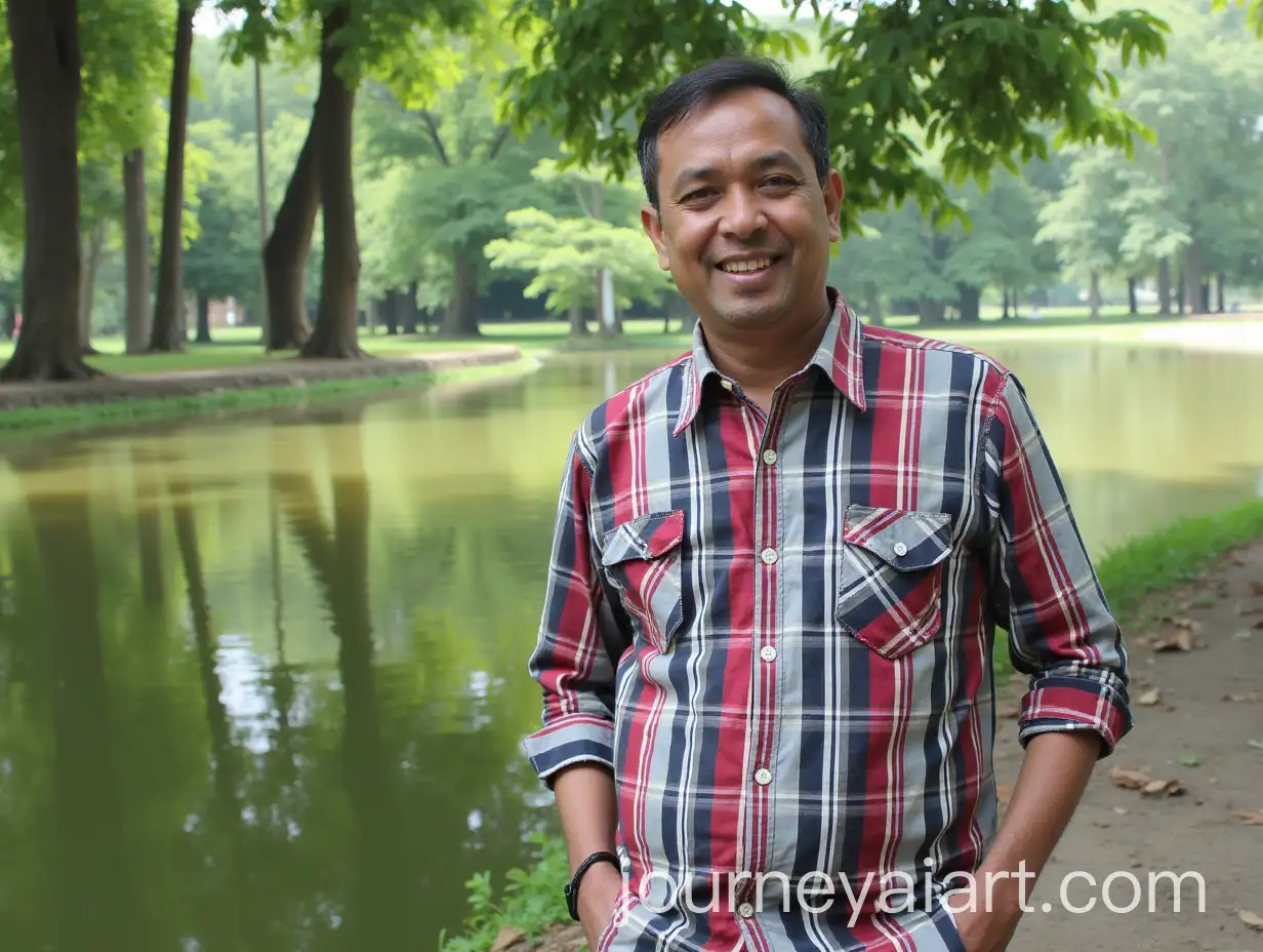Scene-at-Ganabhaban-Pond-Reflections-of-Joy-and-Sorrow-Amidst-Abundance