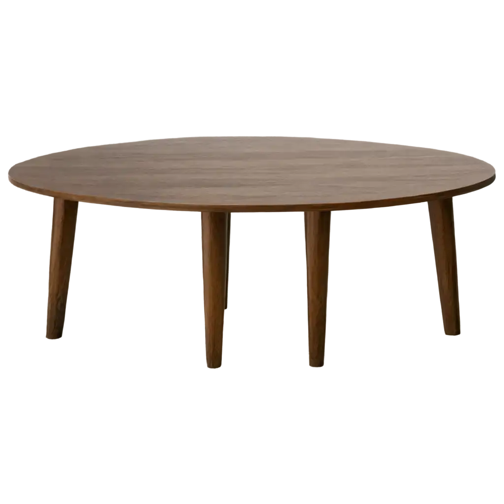 HighQuality-PNG-Image-of-a-Dark-Wood-Round-Table-for-Versatile-Usage