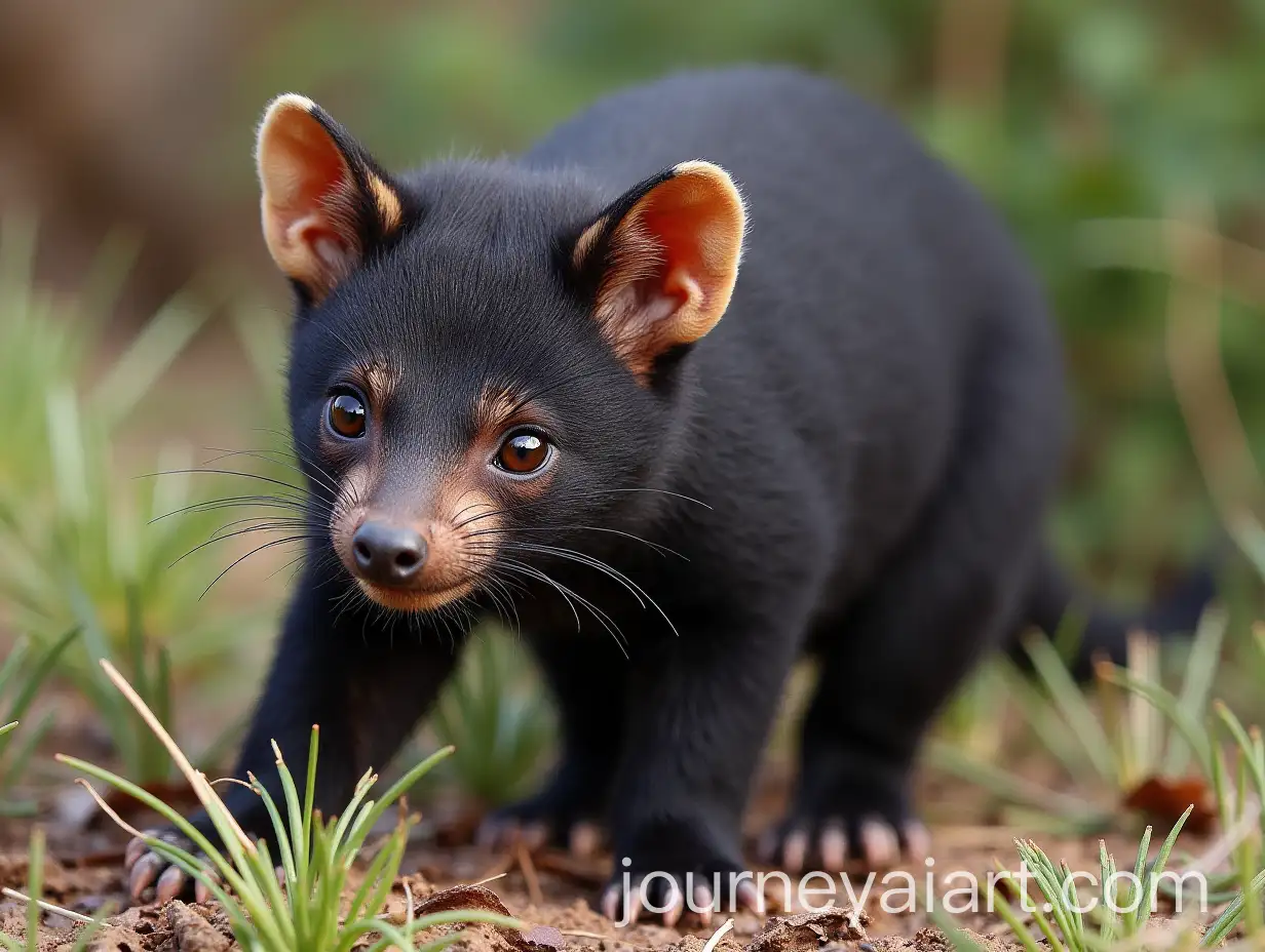 Tasmanian-Devil-in-the-Wild-A-Closeup-of-Sarcophilus-Harrisii