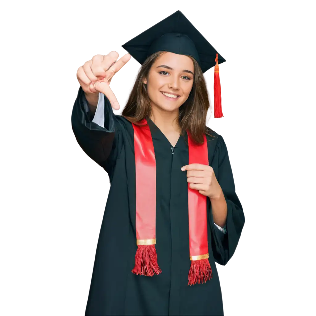 pretty girl at graduation