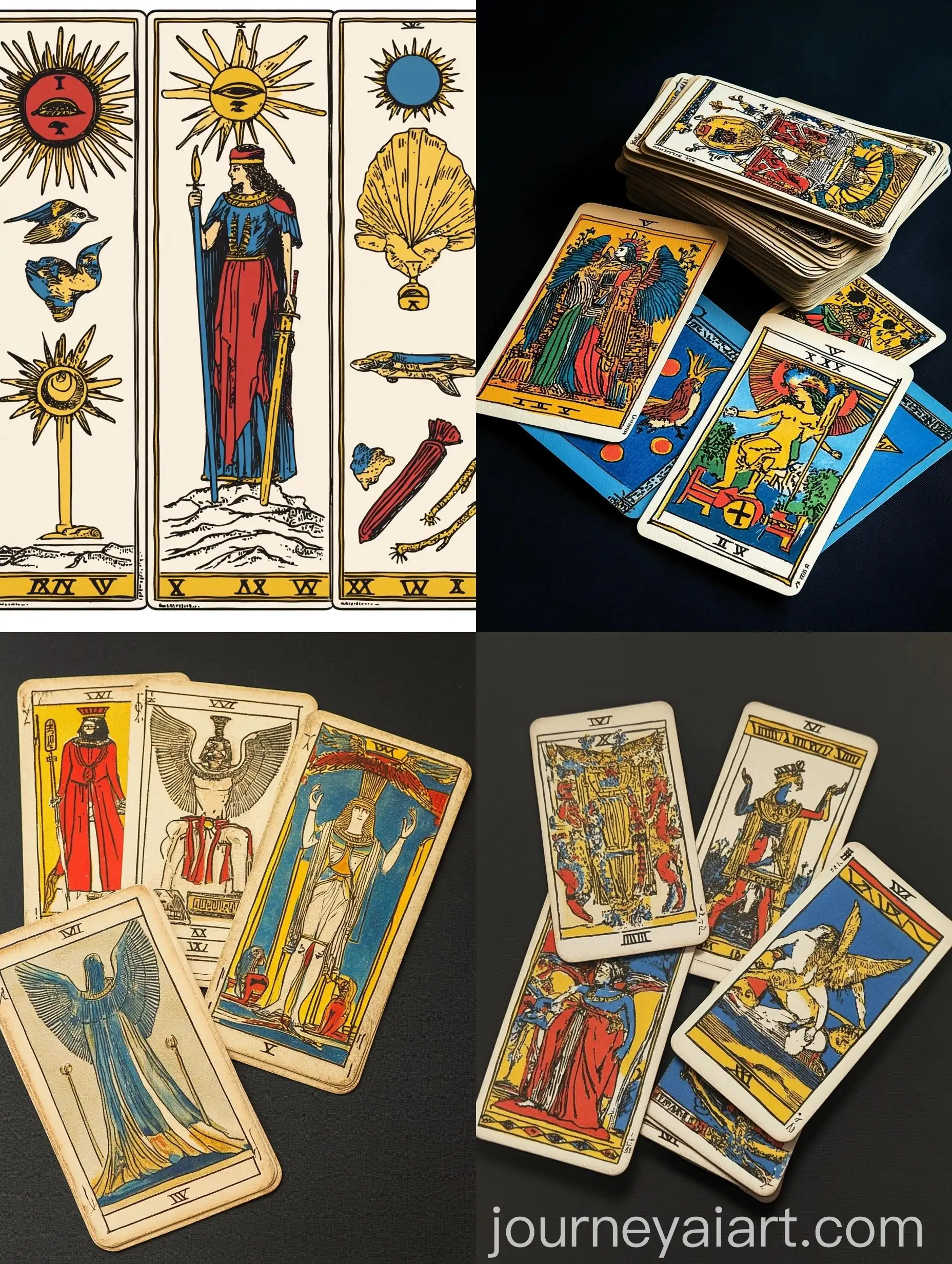 Collection-of-Marseille-RiderWaite-and-Egyptian-Tarot-Decks