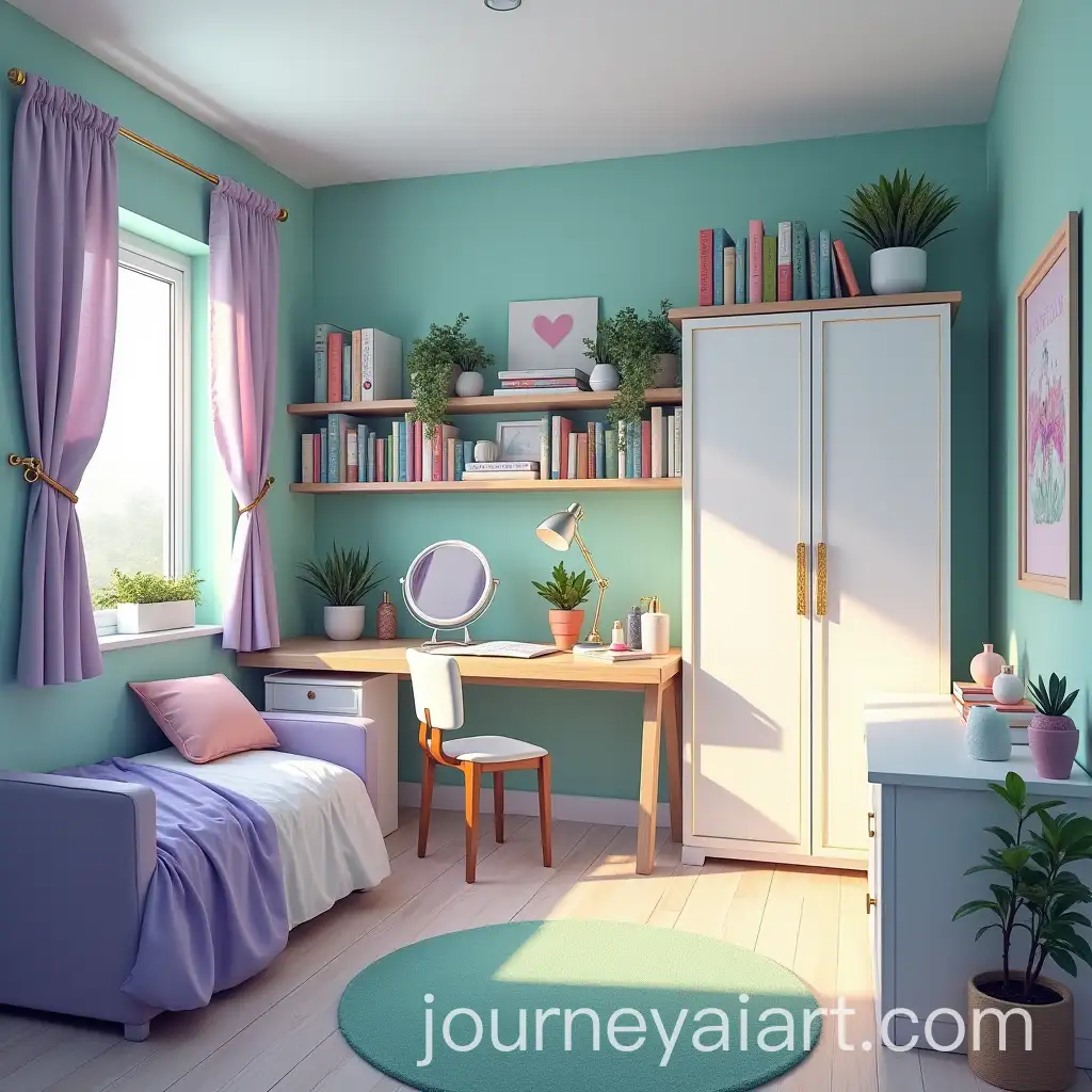 EmoInspired-Clean-Room-with-Green-and-Purple-Decor