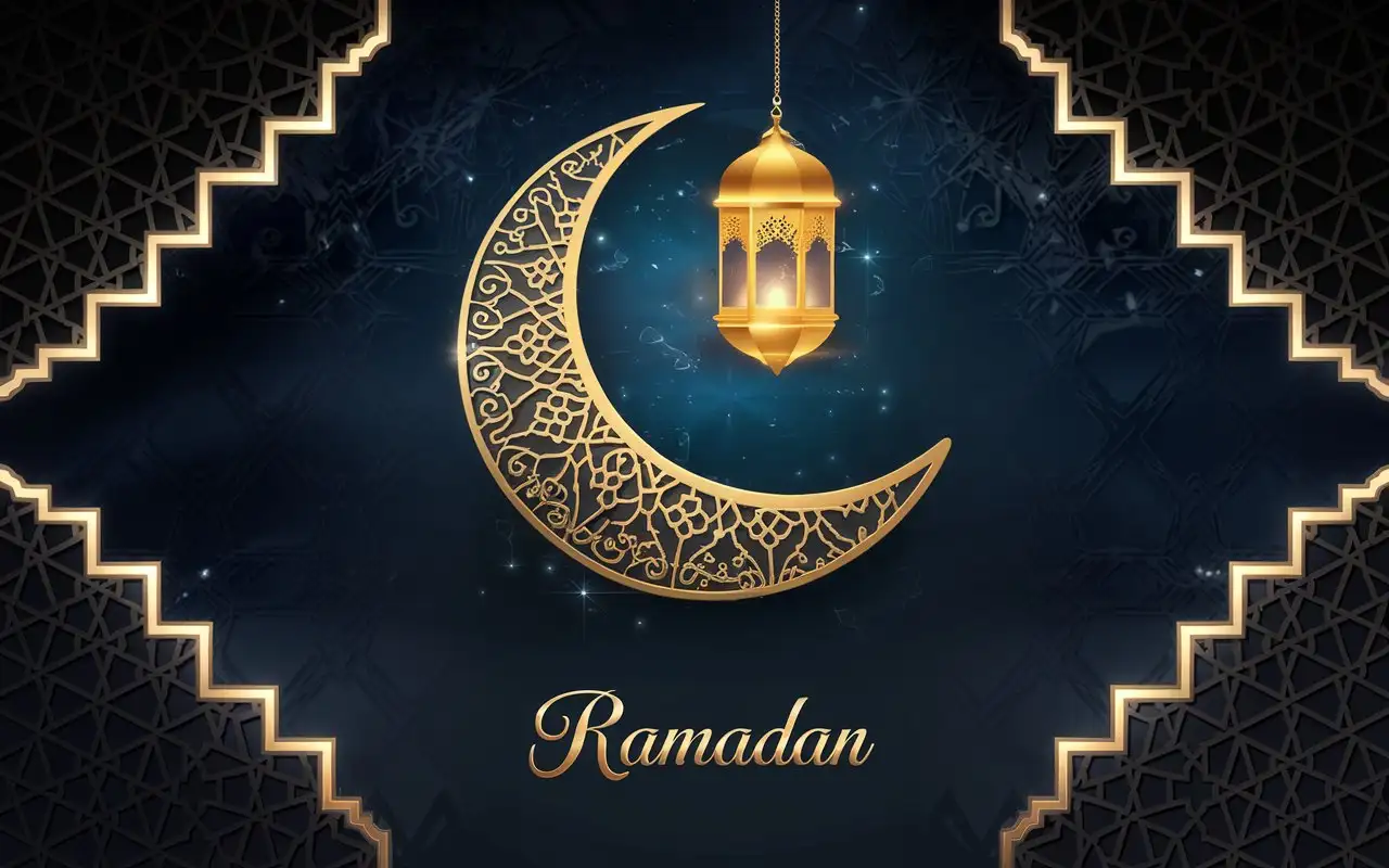 Ramadan-Night-Sky-with-Golden-Crescent-Moon-and-Lantern