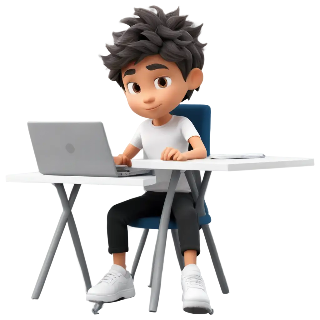 3D-PNG-Image-of-a-Boy-Coding-at-an-Expensive-Desk-with-Modern-Room-Elements