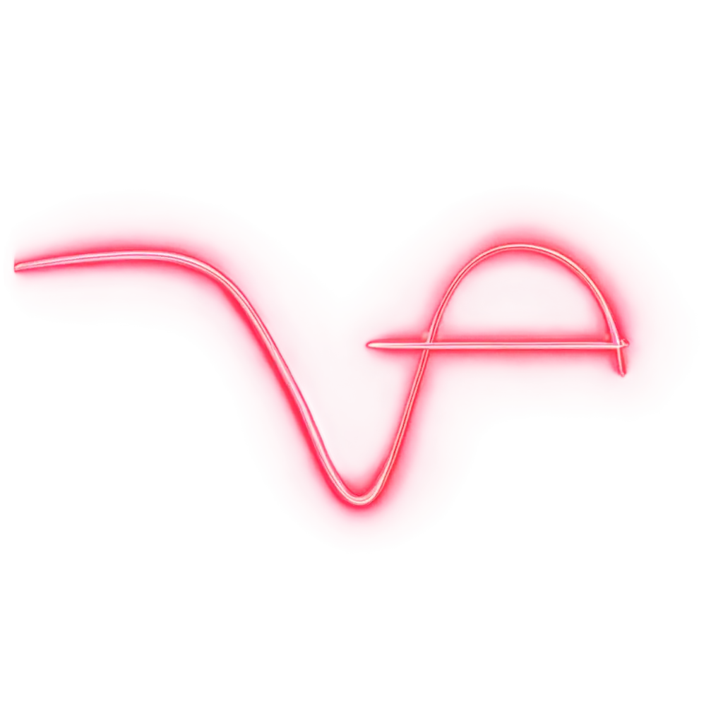 abstract shapes color fluorescent red