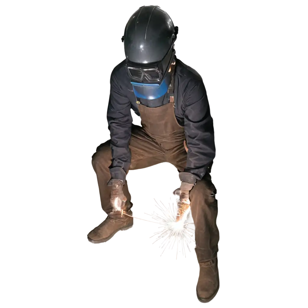 HighQuality-PNG-Image-of-Welder-Using-FCAW-Method-for-Industrial-Applications