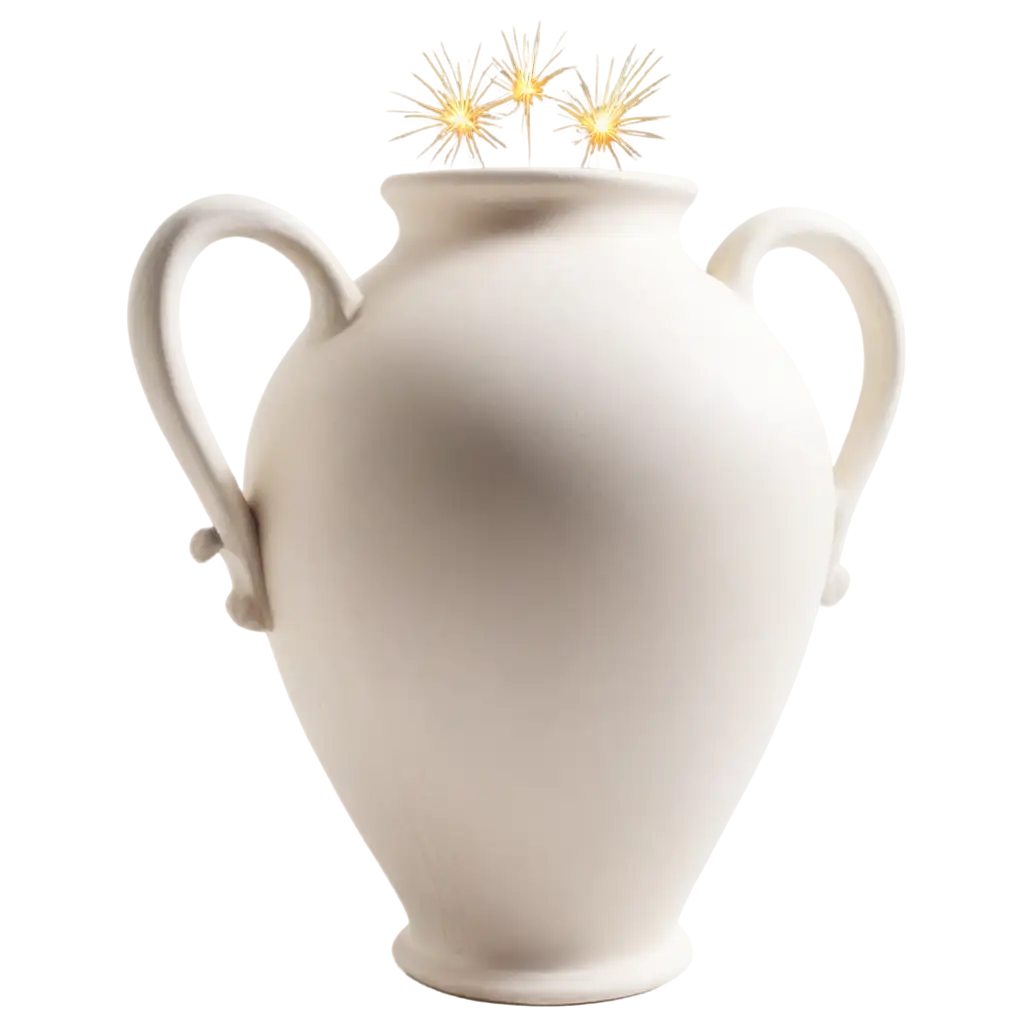Greek-Amphora-PNG-with-Fireworks-White-Ceramic-Vase-Image-for-Creative-Use