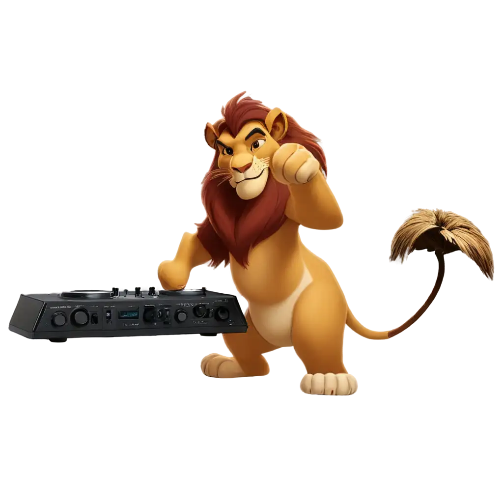 DJ-Playing-Lion-King-HighQuality-PNG-Image-for-Dynamic-Visual-Creations