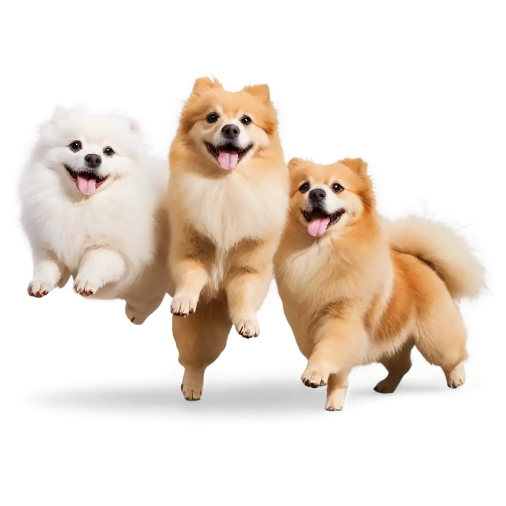 Fluffy-Dogs-Flying-in-a-Circle-HighQuality-PNG-Image-for-Fun-and-Creative-Use