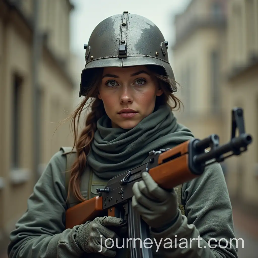 Chick-with-Steel-Helmet-Holding-AK47