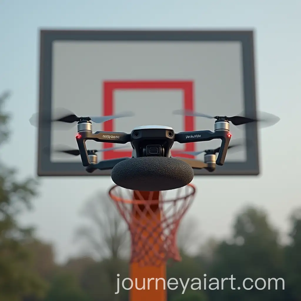 DroneAI-Art-Prompt-Expansion-with-Foam-Blocking-a-Basketball-Hoop