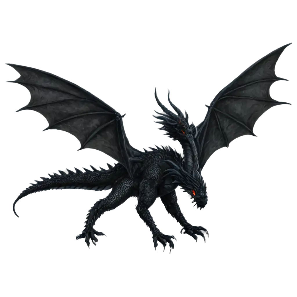 Black-Dragon-PNG-Image-HighQuality-Transparent-Artwork-for-Diverse-Use