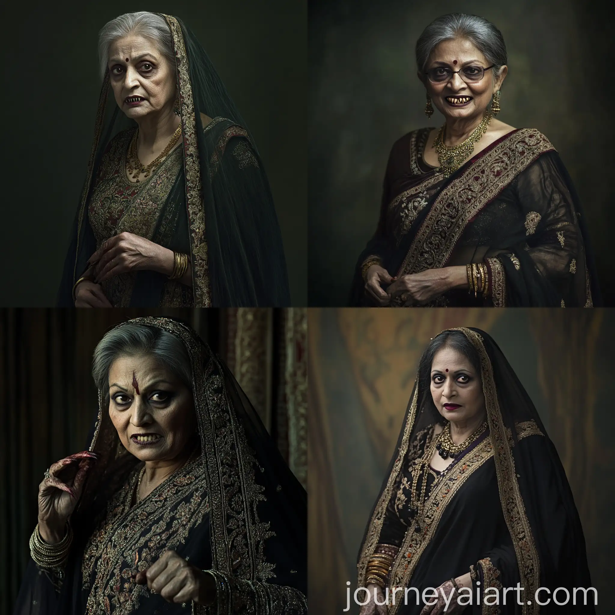 Prime-Minister-Sheikh-Hasina-Transforms-into-Dracula-with-Pale-Skin-and-Vampiric-Fangs