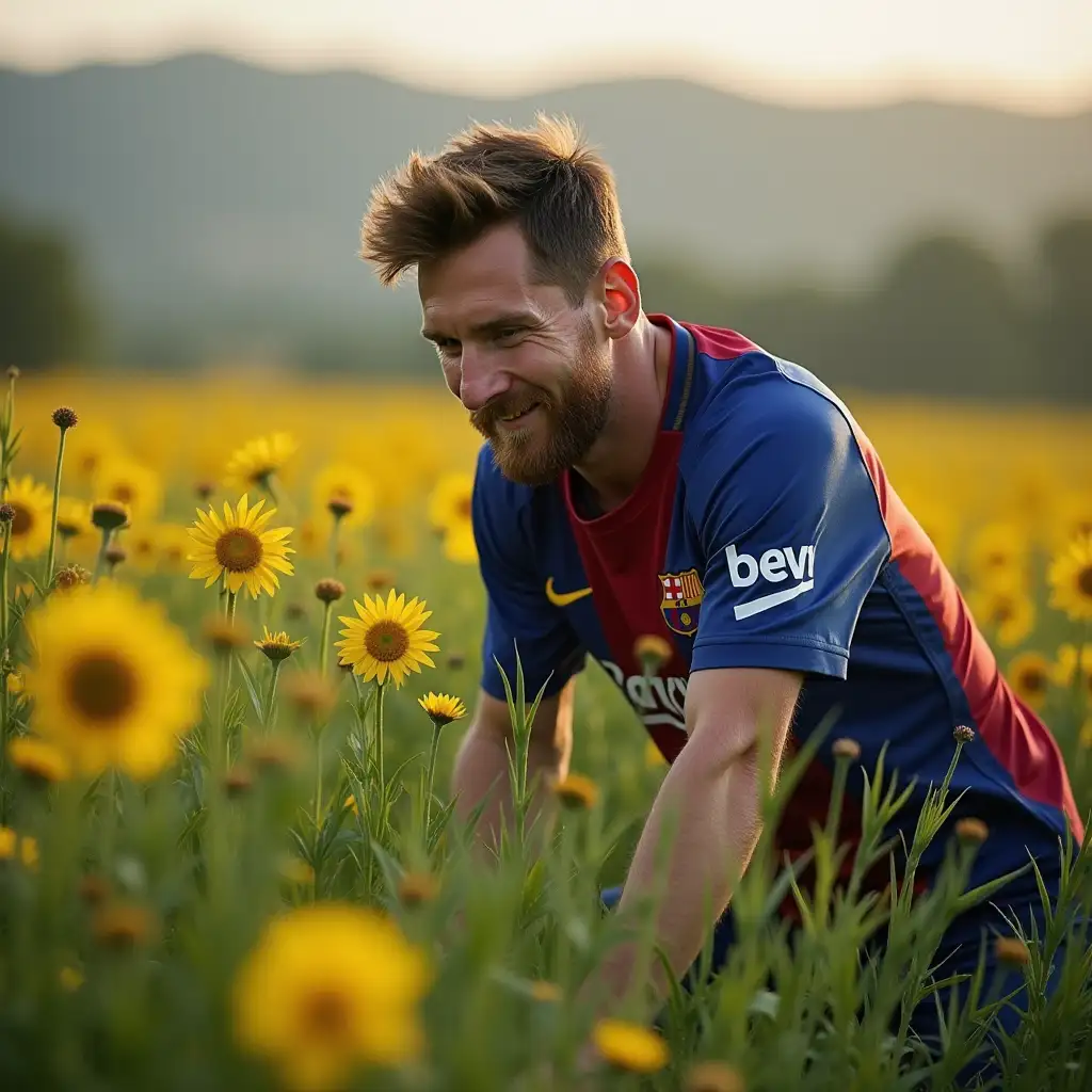 Messi farmers as a in vill