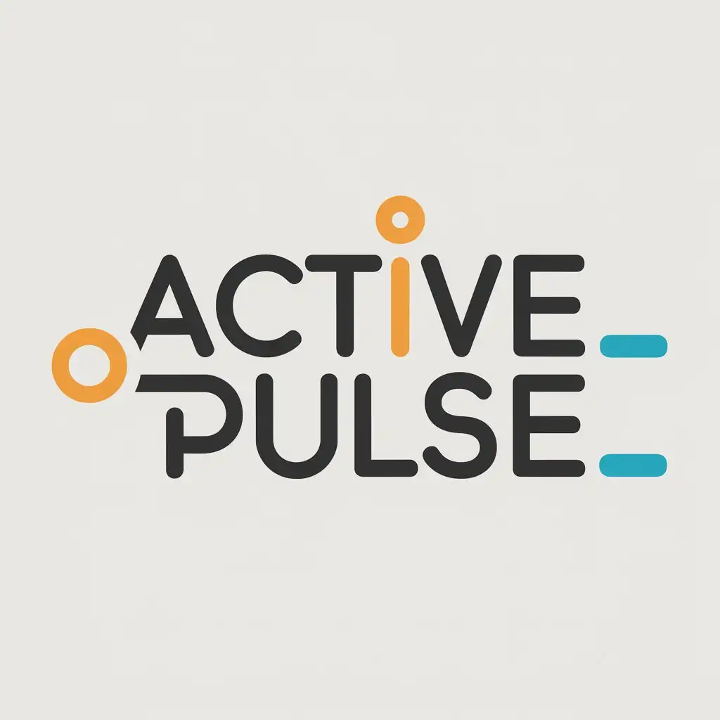 a vector logo design,with the text "ActivePulse", main symbol:Нет,Moderate,be used in Sports Fitness industry,clear background