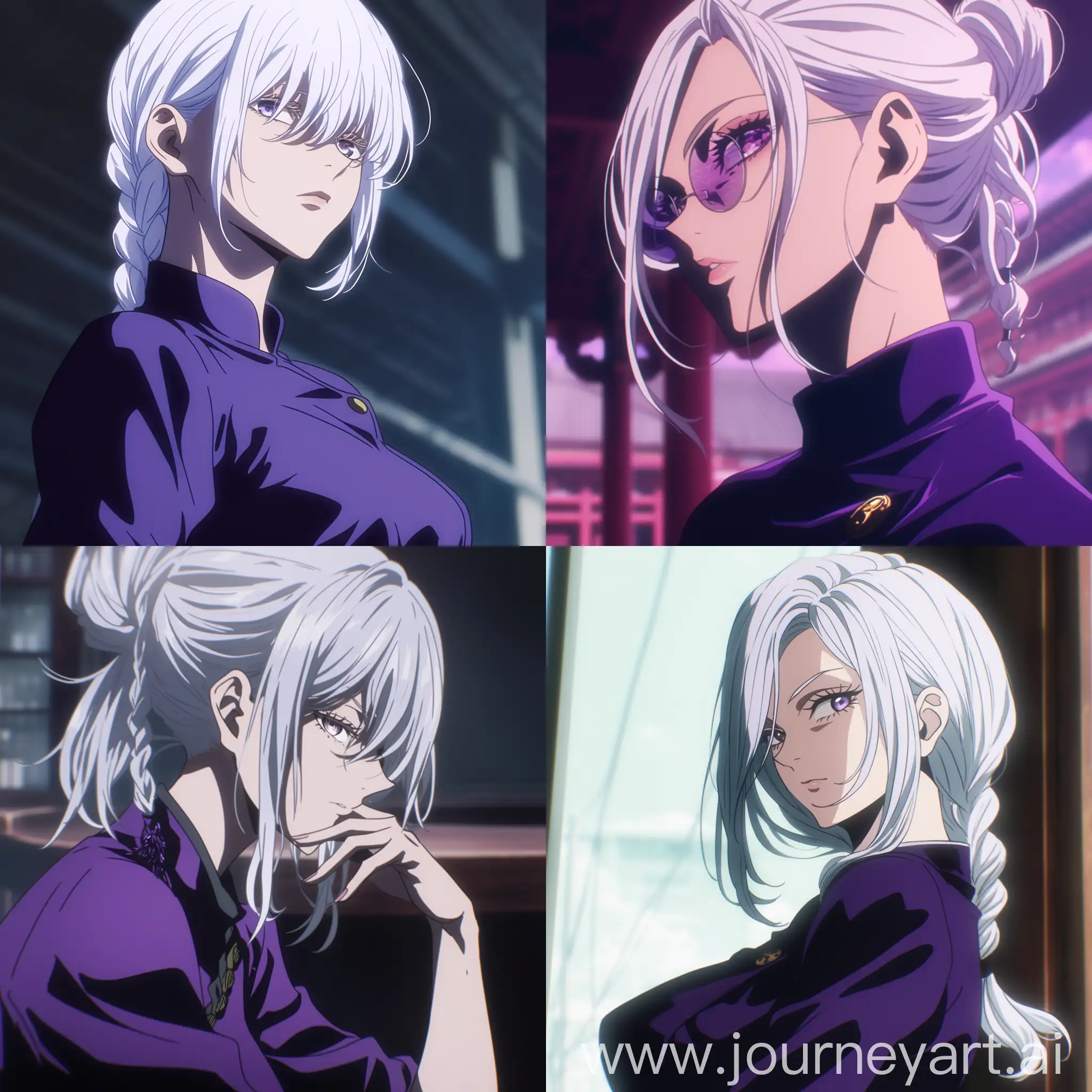 Mei-Mei-Jujutsu-Sorcerer-Anime-Portrait-in-Purple-Uniform