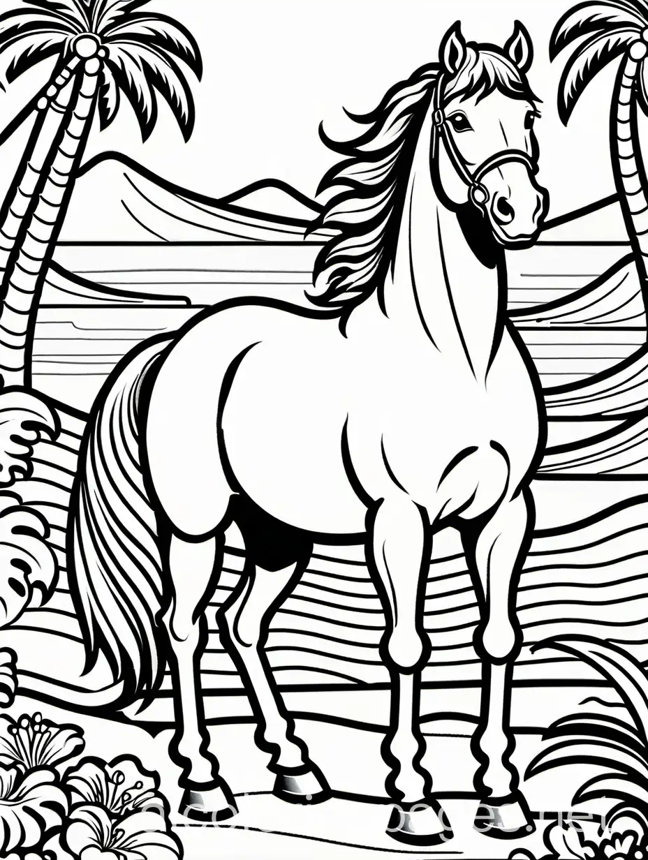 Horse-Coloring-Page-Black-and-White-Line-Art-for-Kids