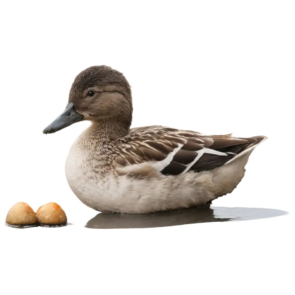 Duck-in-Water-Eating-Toadstool-PNG-HighQuality-Image-for-Nature-and-Wildlife-Art