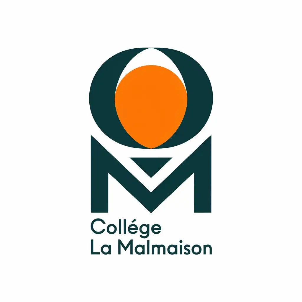 LOGO Design for Collge La Malmaison Modern Styled Circle with Elegant Font for Education Industry