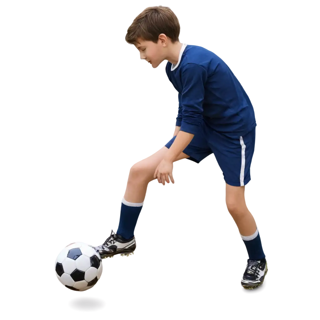 Boy with footbałl