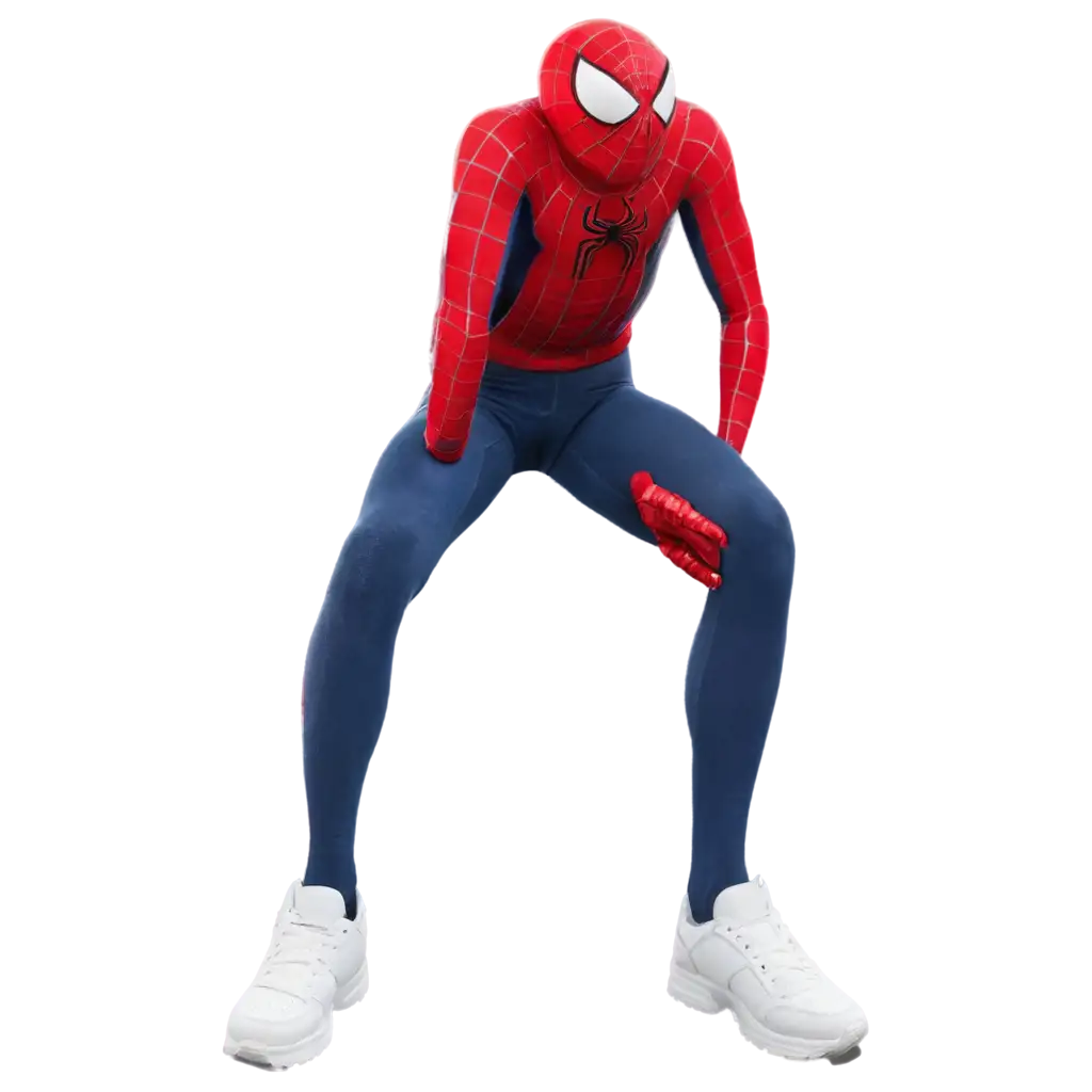 Man-Spider-in-Sneakers-PNG-Image-HighQuality-Transparent-Design-for-Versatile-Use