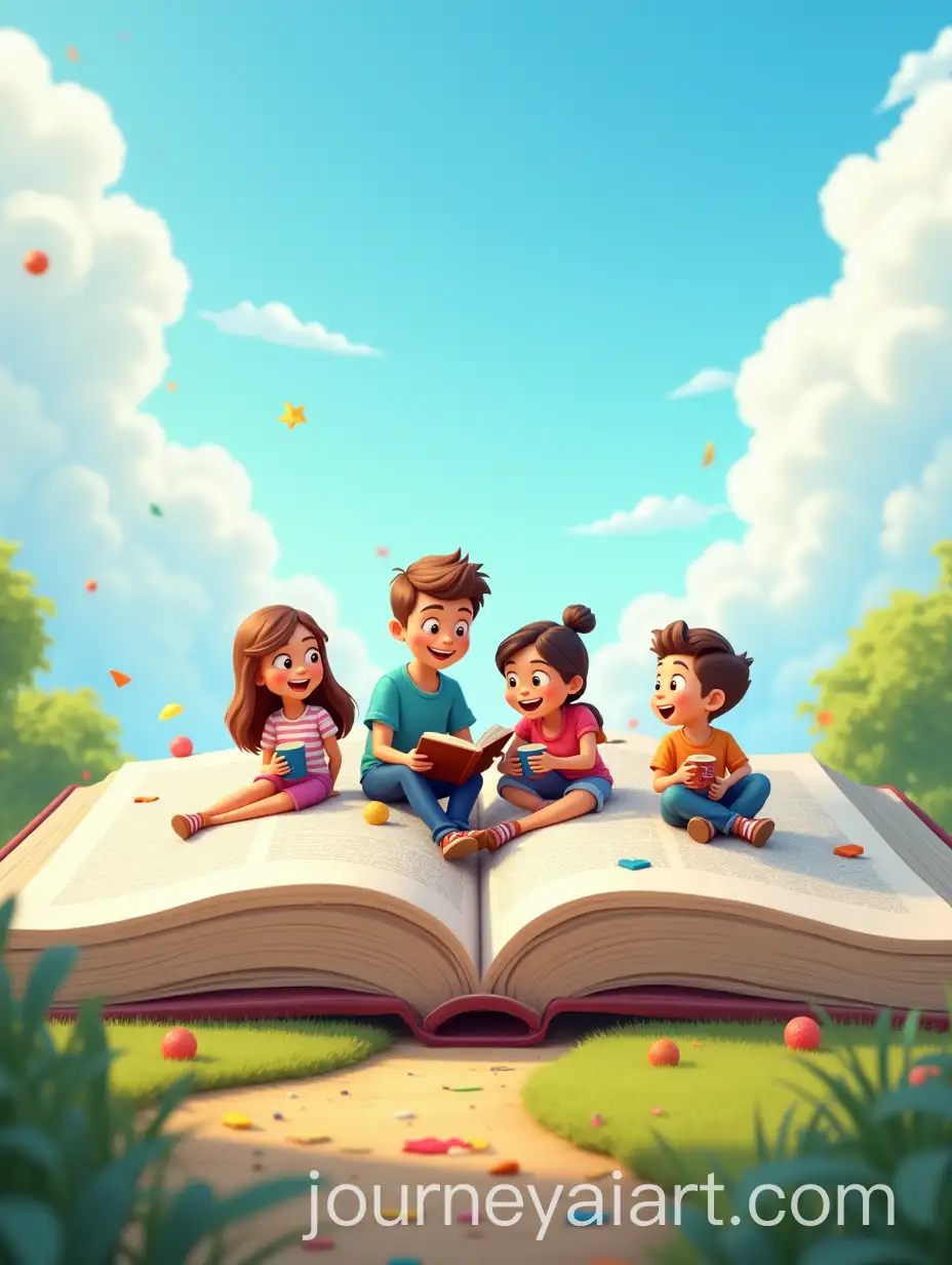 University-Students-Enjoying-Bible-Study-Play-and-Arts-in-a-3D-PixarInspired-Scene